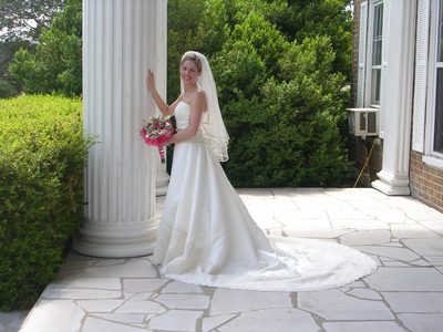 Amber and her dress.